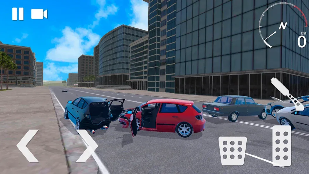 Traffic Crashes Car Crash [MOD: безлимитные деньги и машины] (Бесплатно / APK) — скриншот 5