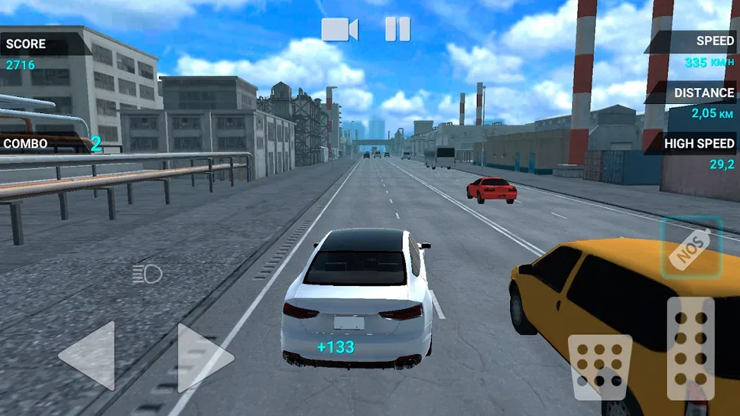 Скачать Traffic Racer Speeding Highway [MOD: безлимитные деньги и топливо] — скриншот 1