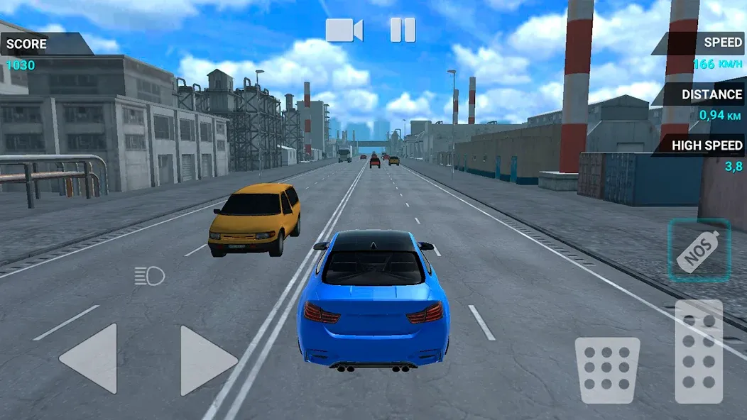 Скачать Traffic Racer Speeding Highway [MOD: безлимитные деньги и топливо] — скриншот 4