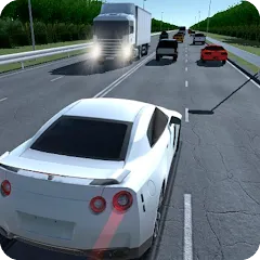 Скачать Traffic Racer Speeding Highway [MOD: безлимитные деньги и топливо]