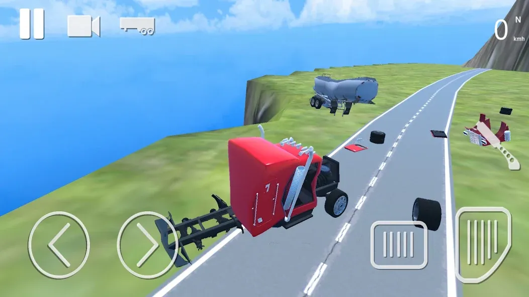 Скачать Truck Crash Simulator Accident [MOD: безлимитные деньги и всё разблокировано] на телефон — скриншот 1