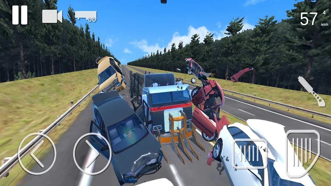 Скачать Truck Crash Simulator Accident [MOD: безлимитные деньги и всё разблокировано] на телефон — скриншот 2