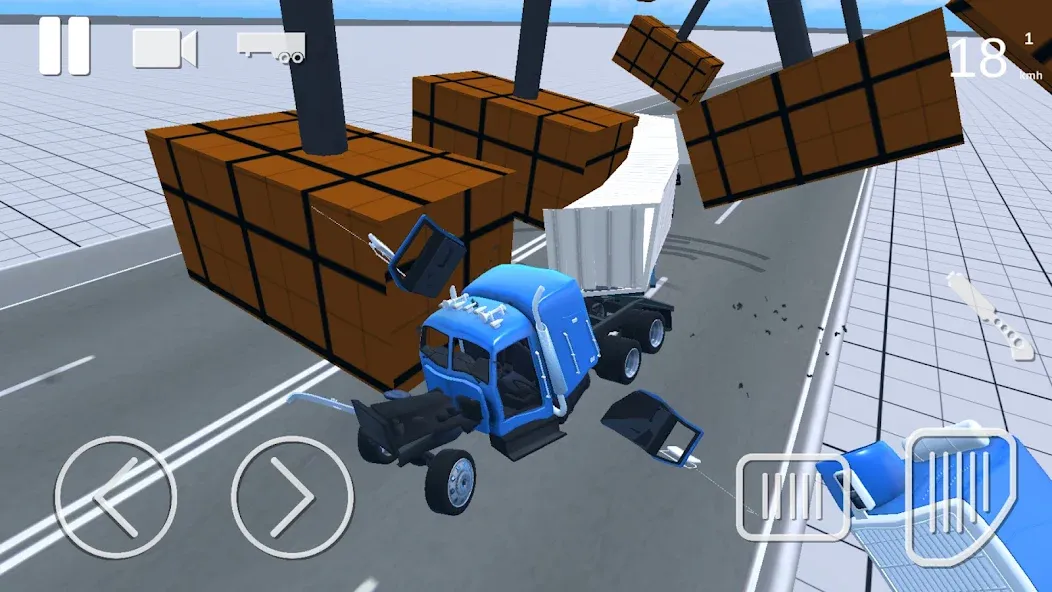 Скачать Truck Crash Simulator Accident [MOD: безлимитные деньги и всё разблокировано] на телефон — скриншот 3