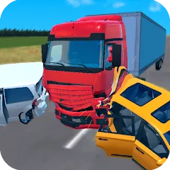 Скачать Truck Crash Simulator Accident [MOD: безлимитные деньги и всё разблокировано] на телефон