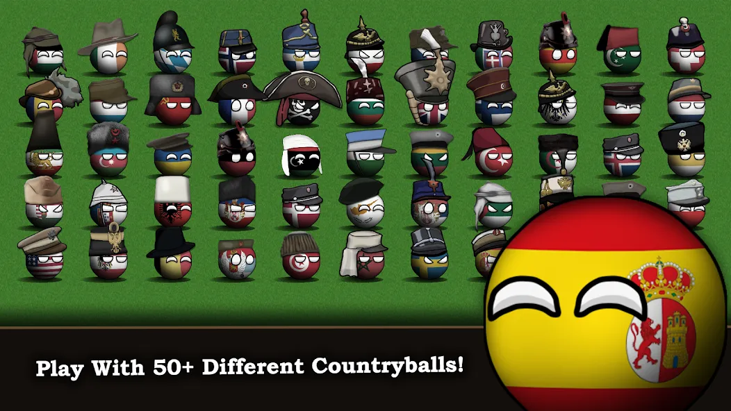 Countryball: Europe 1890 [MOD: безлимитные ресурсы и открыты все страны] на Андроид — скриншот 1