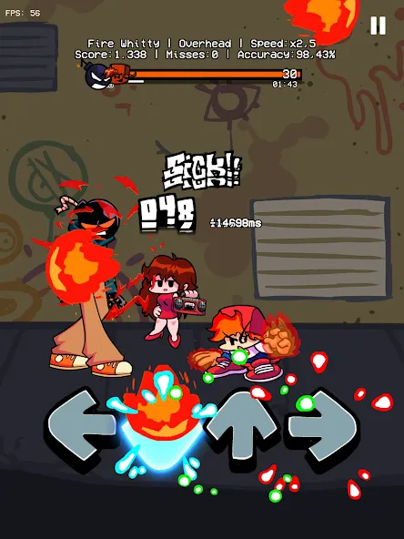 Скачать взлом Music Battle Fire Fight Whitty [MOD: новые музыкальные битвы с whitty] — скриншот 2