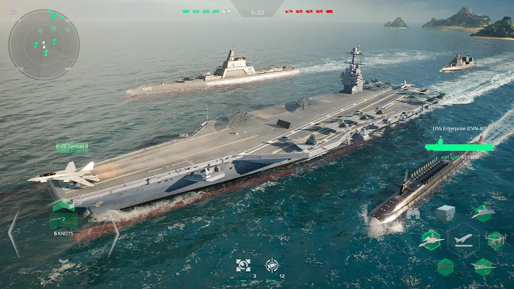 Скачать Modern Warships: Naval Battles [MOD: безлимитные деньги и боеприпасы] — скриншот 2