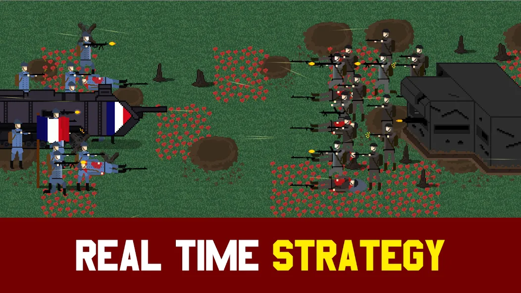 Trench Warfare 1917: WW1 RTS [MOD: безлимитные деньги и ресурсы] — Скачать бесплатно (APK) — скриншот 1