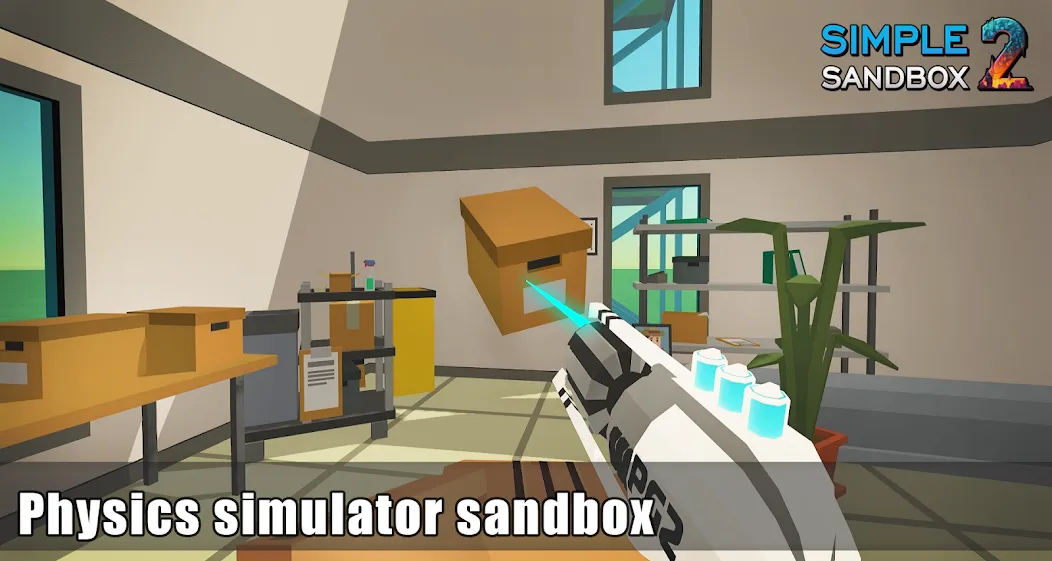 Взломанная Simple Sandbox 2 [MOD: много оружия и неограниченные ресурсы] на Андроид — скриншот 2