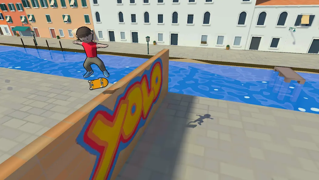 Скачать Skate King: Skateboard Stunts [MOD: безлимитные деньги и все трюки открыты] — скриншот 2