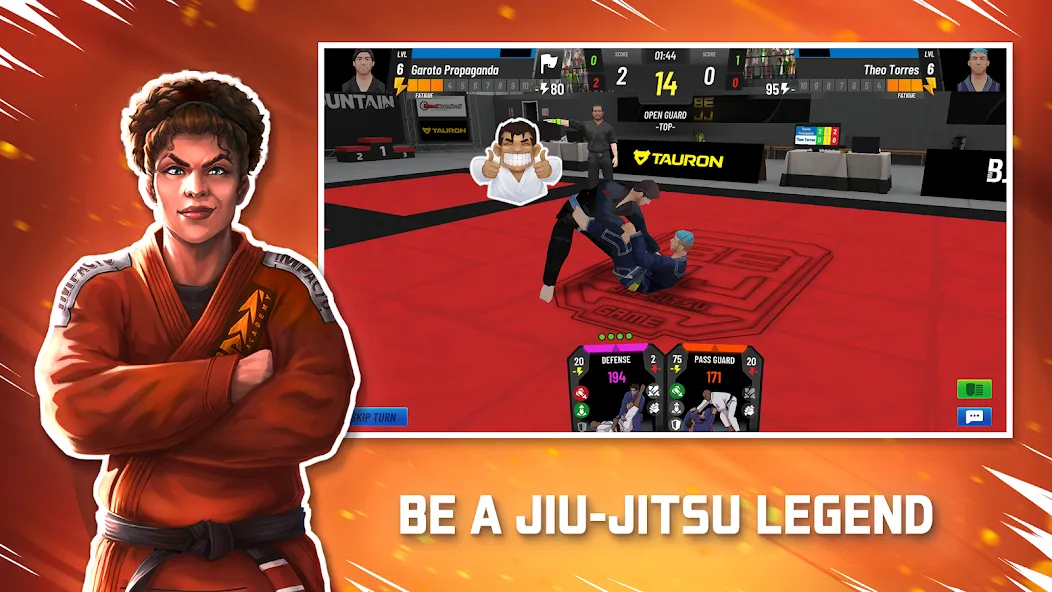 BeJJ: Jiu-Jitsu Game [MOD: разблокированы все бойцы и режимы] на Андроид — скриншот 3