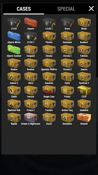 Взломанная Case Simulator 2 [MOD: безлимитные деньги и все кейсы открыты] на Андроид — скриншот 3