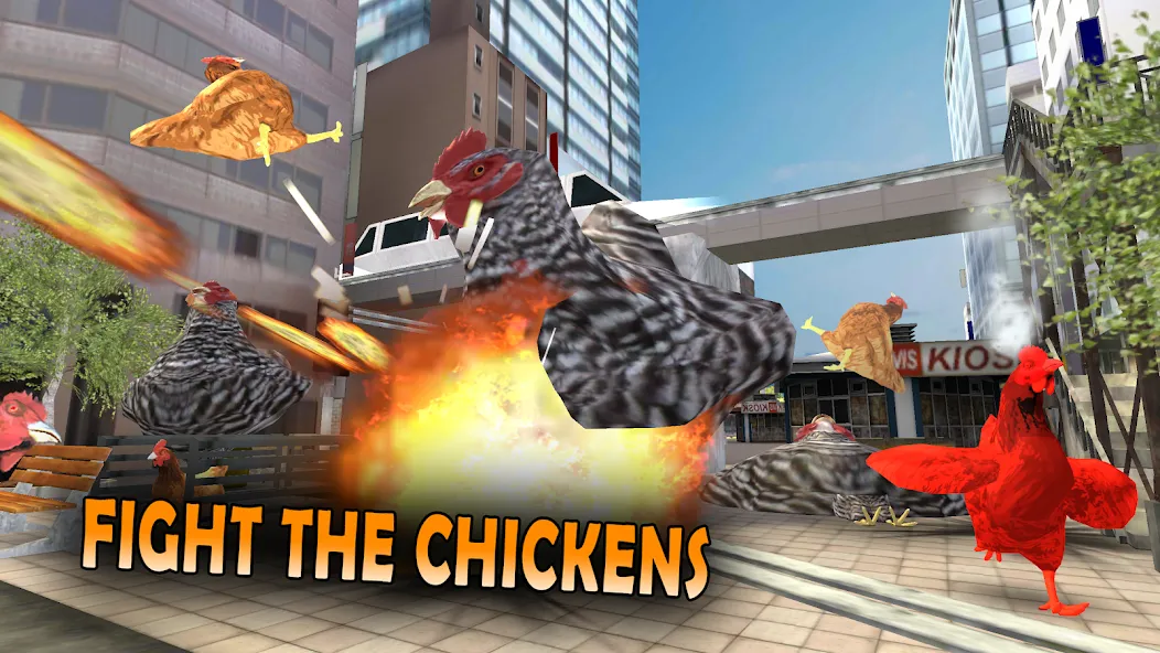 Cluck Shot: Chicken War FPS [MOD: безлимитные патроны и усиленный урон] — Скачать бесплатно (APK) — скриншот 2
