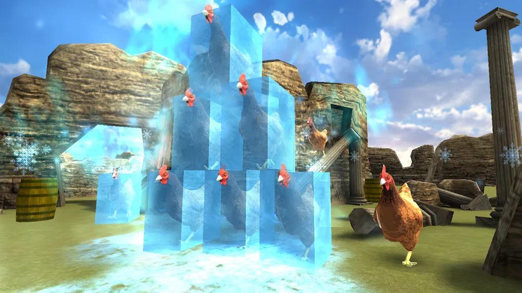 Cluck Shot: Chicken War FPS [MOD: безлимитные патроны и усиленный урон] — Скачать бесплатно (APK) — скриншот 3