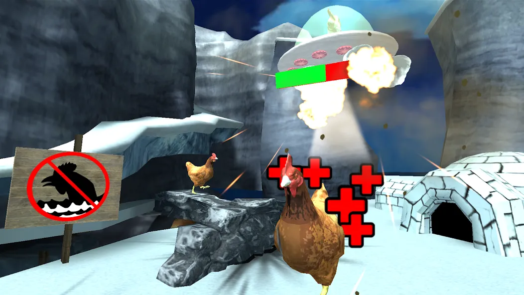 Cluck Shot: Chicken War FPS [MOD: безлимитные патроны и усиленный урон] — Скачать бесплатно (APK) — скриншот 5
