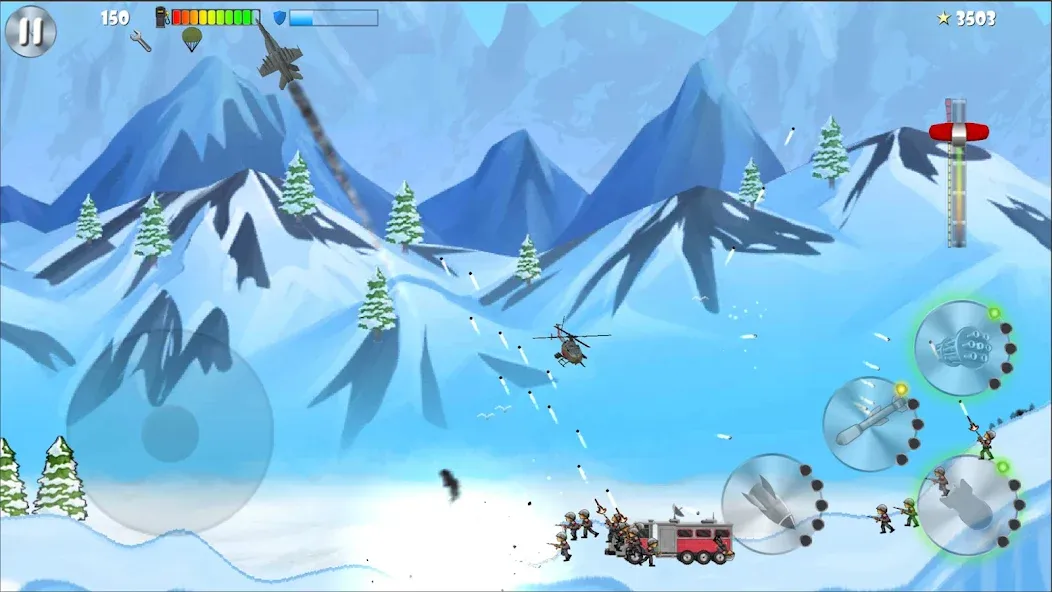 Скачать Carpet Bombing 2 [MOD: безлимитное топливо и усиленные бомбы] на телефон — скриншот 1