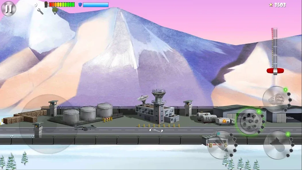 Скачать Carpet Bombing 2 [MOD: безлимитное топливо и усиленные бомбы] на телефон — скриншот 2