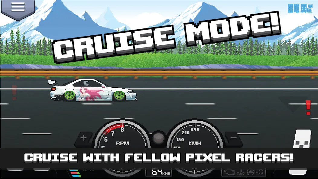 Pixel Car Racer [MOD: безлимитные деньги и топливо] на Андроид — скриншот 4