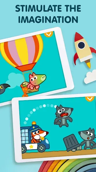 Взломанная Pango Kids: Fun Learning Games [MOD: открыты все обучающие игры] на Андроид — скриншот 4