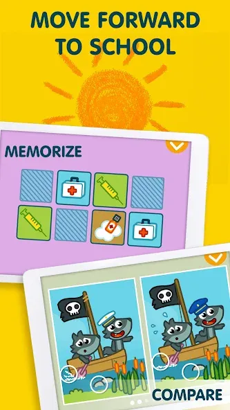 Взломанная Pango Kids: Fun Learning Games [MOD: открыты все обучающие игры] на Андроид — скриншот 5