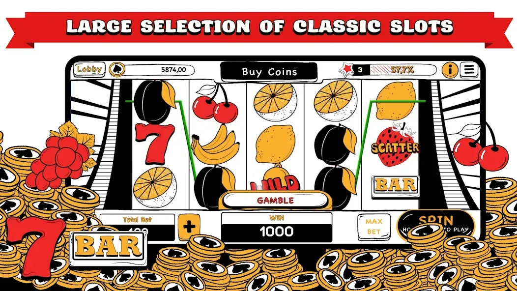 Скачать B&W Casino [MOD: безлимитные монеты и разблокированы все столы] на телефон — скриншот 2