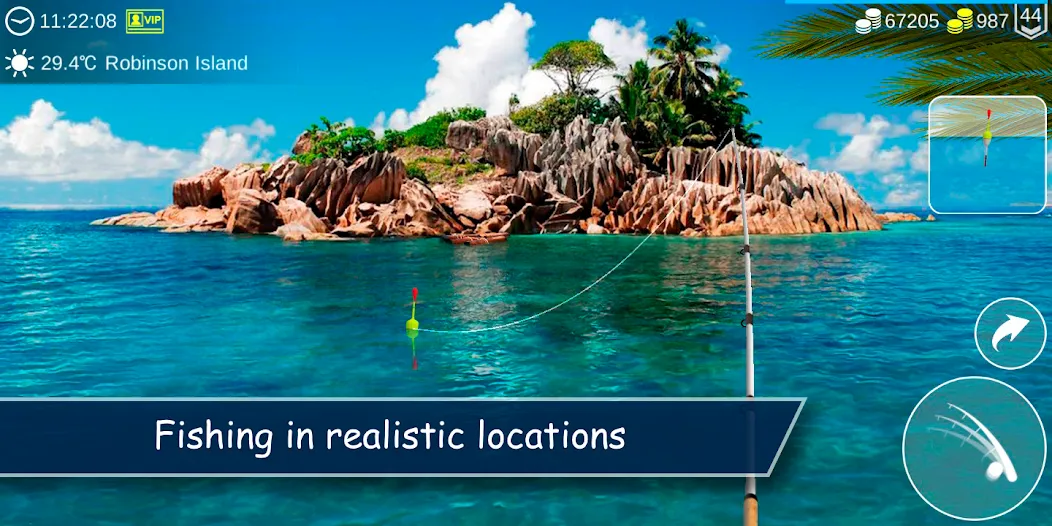 Скачать My Fishing World [MOD: безлимитные деньги и ресурсы] — скриншот 1
