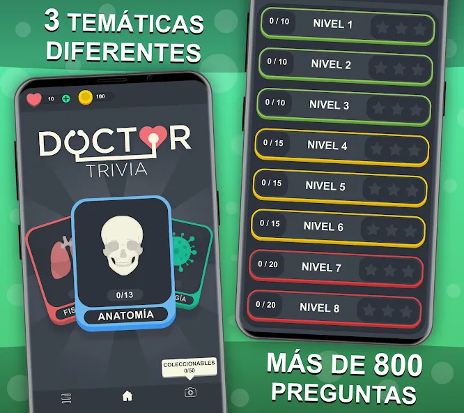 Скачать Doctor Trivia - Quiz Medicina [MOD: открыты все вопросы и подсказки] — скриншот 2
