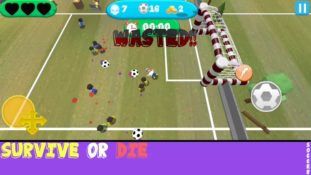Soccer Apocalypse Survival [MOD: безлимитные ресурсы и улучшенная экипировка] — Скачать бесплатно (APK) — скриншот 2