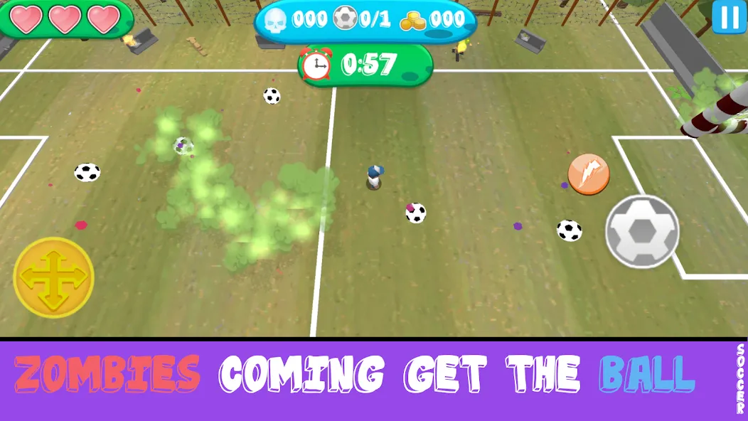 Soccer Apocalypse Survival [MOD: безлимитные ресурсы и улучшенная экипировка] — Скачать бесплатно (APK) — скриншот 3