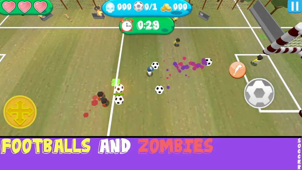 Soccer Apocalypse Survival [MOD: безлимитные ресурсы и улучшенная экипировка] — Скачать бесплатно (APK) — скриншот 4