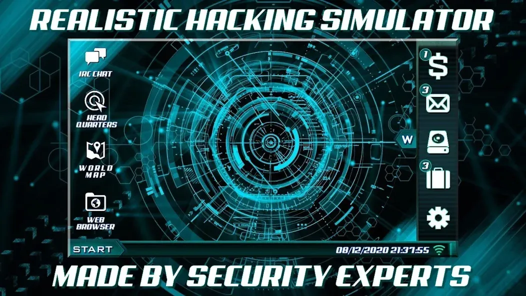 Взломанная The Lonely Hacker [MOD: разблокированы все хакерские инструменты] на Андроид — скриншот 1