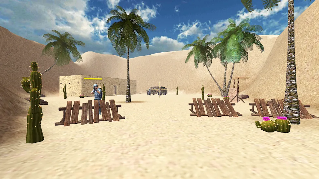 Desert Hawks: Soldier War Game [MOD: безлимитные деньги и оружие] — Скачать бесплатно (APK) — скриншот 4