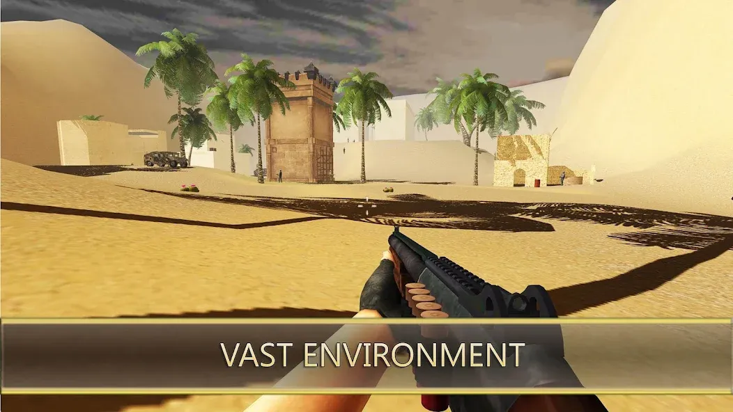 Desert Hawks: Soldier War Game [MOD: безлимитные деньги и оружие] — Скачать бесплатно (APK) — скриншот 5