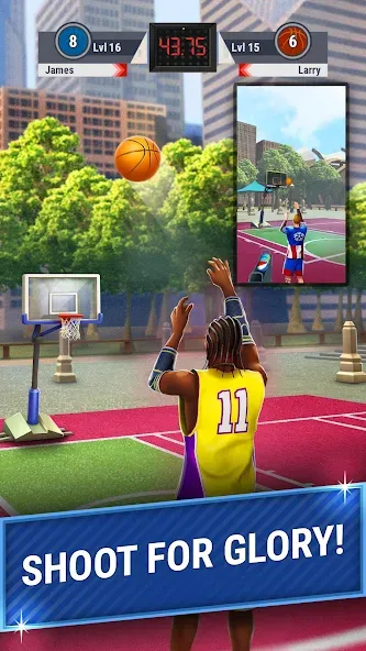 Скачать 3pt Contest: Basketball Games [MOD: безлимитные деньги и мячи] на телефон — скриншот 2