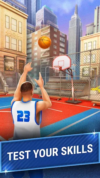 Скачать 3pt Contest: Basketball Games [MOD: безлимитные деньги и мячи] на телефон — скриншот 4