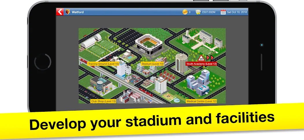 Soccer Tycoon: Football Game [MOD: безлимитные деньги и ресурсы] на Андроид — скриншот 2