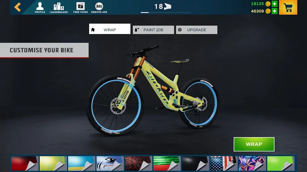 Взломанная Downhill Republic [MOD: безлимитные деньги и все трассы открыты] на Андроид — скриншот 1