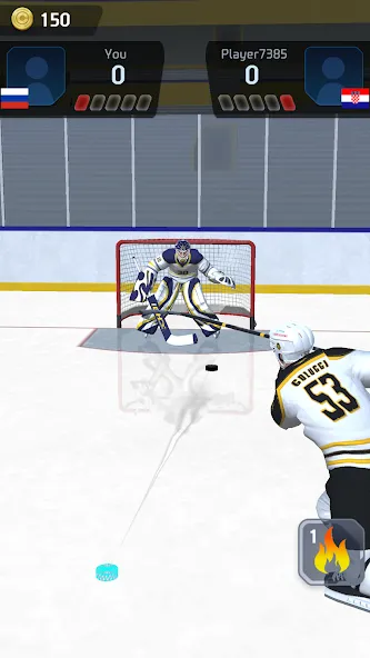 Взломанная Hockey Game Stars 3D [MOD: безлимитные деньги и все улучшения] на Андроид — скриншот 2