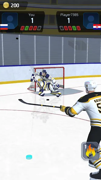 Взломанная Hockey Game Stars 3D [MOD: безлимитные деньги и все улучшения] на Андроид — скриншот 3