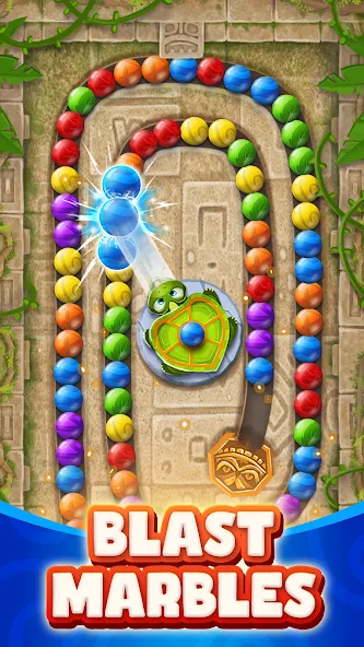 Взломанная Marble Woka Woka: Jungle Blast [MOD: безлимитные монеты и жизни] на Андроид — скриншот 1