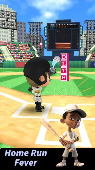 Скачать Baseball Letter Strike Homerun [MOD: безлимитные деньги и все улучшения] — скриншот 3
