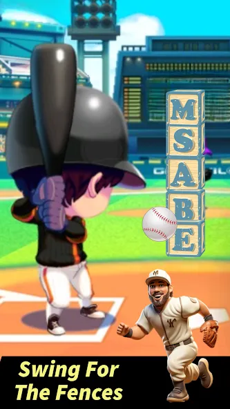 Скачать Baseball Letter Strike Homerun [MOD: безлимитные деньги и все улучшения] — скриншот 5