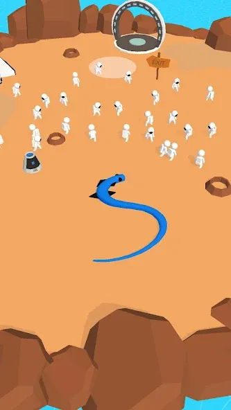 Взломанная Snake Crusher [MOD: много денег и усиленная змейка] на Андроид — скриншот 5