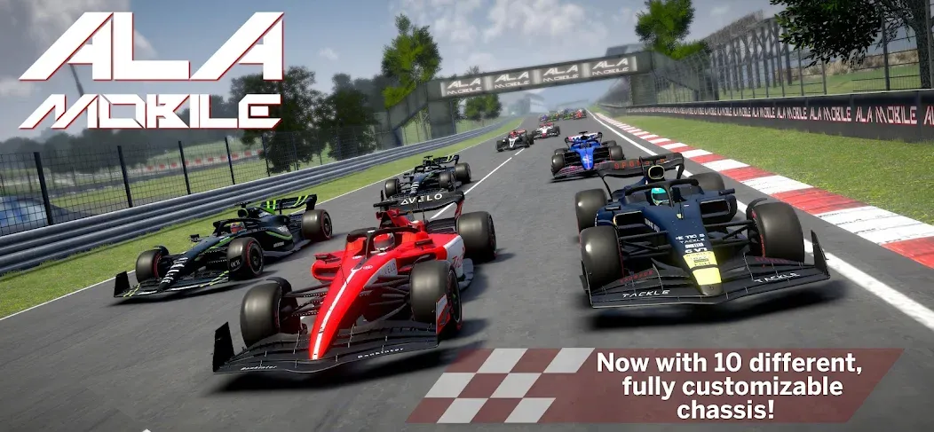 Ala Mobile GP - Formula racing [MOD: безлимитные деньги и все машины] (Бесплатно / APK) — скриншот 1