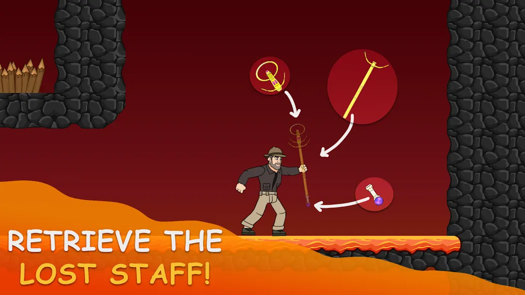 Скачать взлом Volcano Escape [MOD: безлимитные деньги и все уровни открыты] — скриншот 5