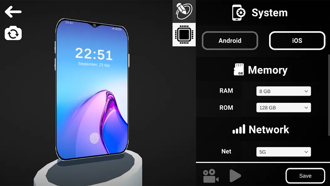 Phone Simulator - 3D Maker [MOD: безлимитные деньги и премиум функции] (Бесплатно / APK) — скриншот 1