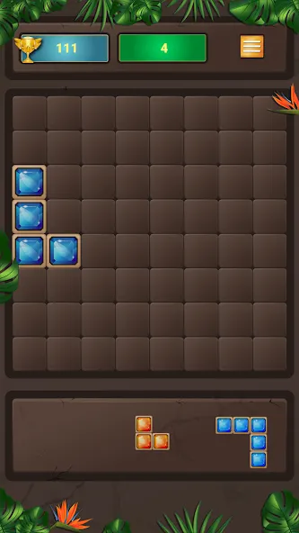 Скачать Block Puzzle [MOD: без рекламы и бесконечные ходы] на телефон — скриншот 3
