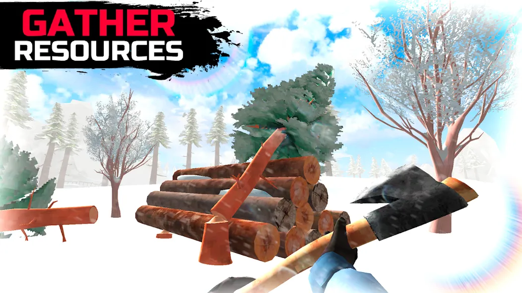 Скачать взлом WinterCraft: Survival Forest [MOD: выживание в зимнем лесу] — скриншот 4