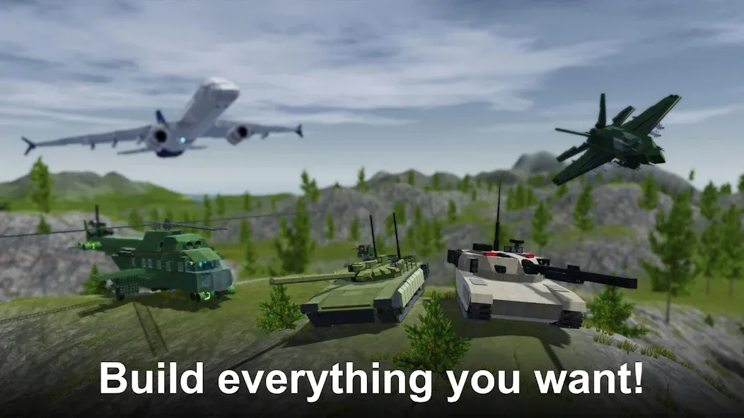 Sandbox World - 3D mechanics [MOD: песочница с 3d механиками] (Бесплатно / APK) — скриншот 1