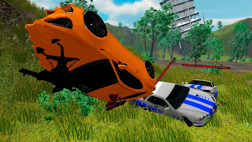 Скачать взлом Car Crash Arena Simulator 3D [MOD: безлимитные деньги и все машины открыты] — скриншот 1